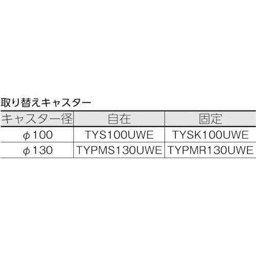 TRUSCO 帯電防止性グランカート 平台車 800×535 均等荷重300kg TP-E815