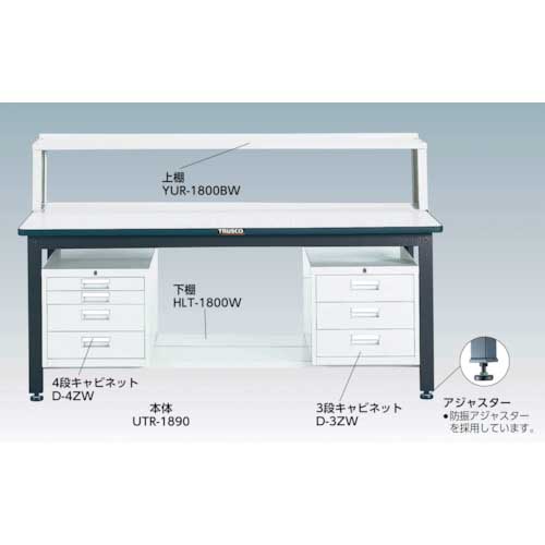 TRUSCO/トラスコ中山 【】GWR型作業台 1800X900XH740 1段引出付 ヤング