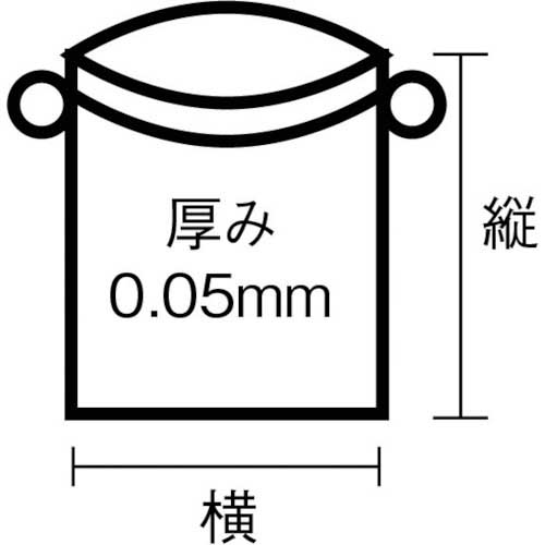 TRUSCO 業務用ひも付きポリ袋0.05X45L 10枚入 HP-0045の通販｜現場市場