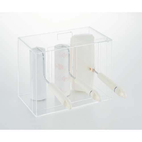 TRUSCO 卓上用ボックス型粘着ローラークリーナーホルダー 3本用 NRH-3