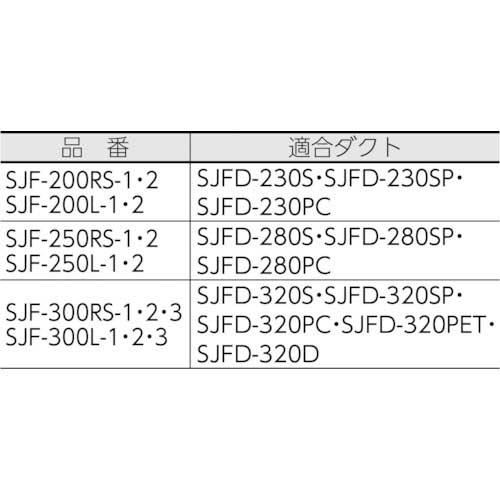 スイデン 送風機(軸流ファン)ハネ200mm 単相200V低騒音省エネ SJF-200L