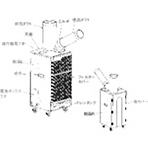 TRUSCO スポットエアコン用防塵フィルター 巻付式 TS-25-BFの通販