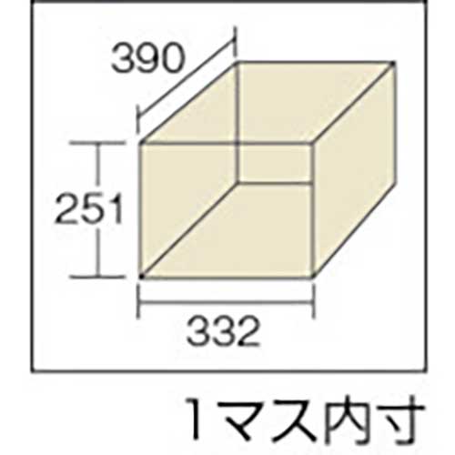 ナイキ スクールロッカー 15人用/5列3段 HB15A-AWの通販｜現場市場