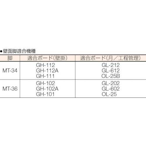 TRUSCO ホワイトボード用壁面脚 900X1200用 MT-34の通販｜現場市場