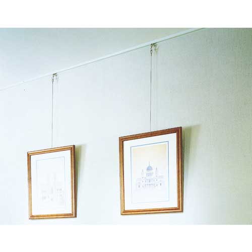 TOSO ピクチャーレールT-1ナチュラル 穴アリ4m(390796) PT1-4000N