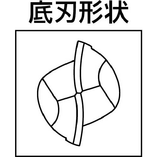 三菱K 2枚刃インパクトミラクルロングネック 超硬ボールエンドミル0.6