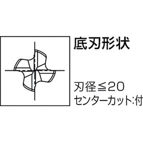 廃番】OSG VコートXPMラフィング ショート ファインピッチ 4刃 刃径