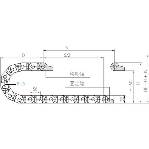 超ポイント祭 期間限定 □igus エナジーチェーン ケーブル保護管 72