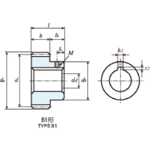 KG 平歯車 形状B3 モジュール2 歯数100 歯幅12mm 穴径Φ20mm S2S 100B-S-1220