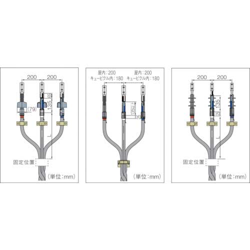 3M 関東ハイ-Kターム2-EM(屋内用)CVT14/22SQ用キット T6SA-RXT-I14/22