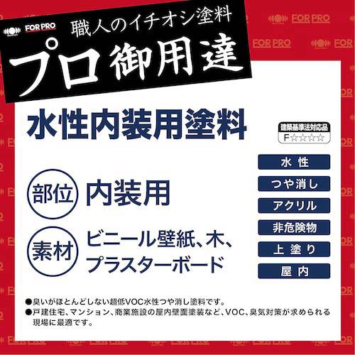 ニッぺ FORPRO水性内装用塗料 20kg 白 411F081 4976124748820の通販