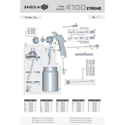 SAGOLA スプレーガン用 ファン調節ノズル 56415255の通販｜現場市場