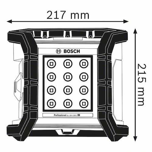 ボッシュ コードレス投光器 本体のみ 明るさ(lm)1200(強)/800(弱) GLI18V-1200C