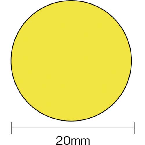 3M エーワン カラーラベル 丸型 20mmΦ 空 (14枚入) 07046の通販｜現場市場