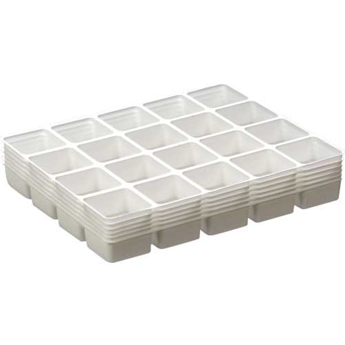 TRUSCO PPトレー 角 20マス 30X30 20枚入 PPTS-30X30