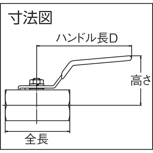 ハマイ 黄銅製禁油処理ボールバルブ(レバー) BBS-621-32RC