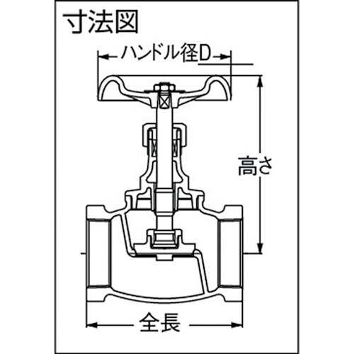 キッツ 青銅製グローブバルブ5K 50A K-50Aの通販｜現場市場