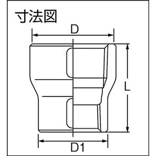 キッツ ステンレス製径違いソケット 50A×40A PRS1-50A