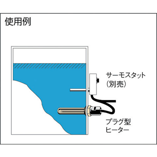 八光 プラグ型ヒーター 三相200V 発熱部寸法190mm PWA3030の通販｜現場市場