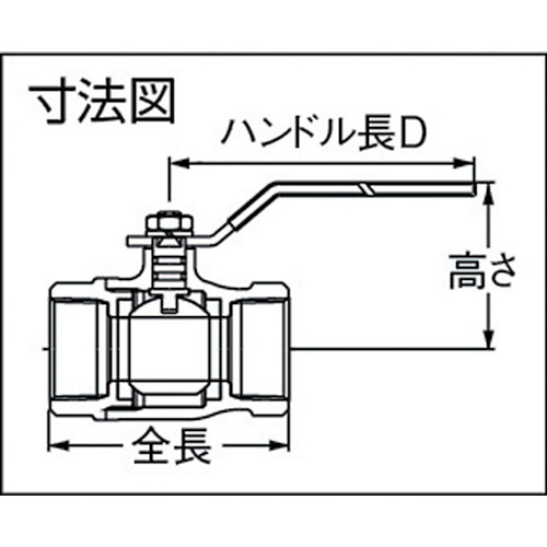 キッツ Tシリーズボールバルブ400型 65A T-65Aの通販｜現場市場