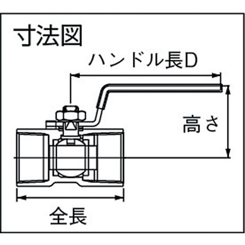 キッツ Tシリーズボールバルブ600型 40A TK-40Aの通販｜現場市場