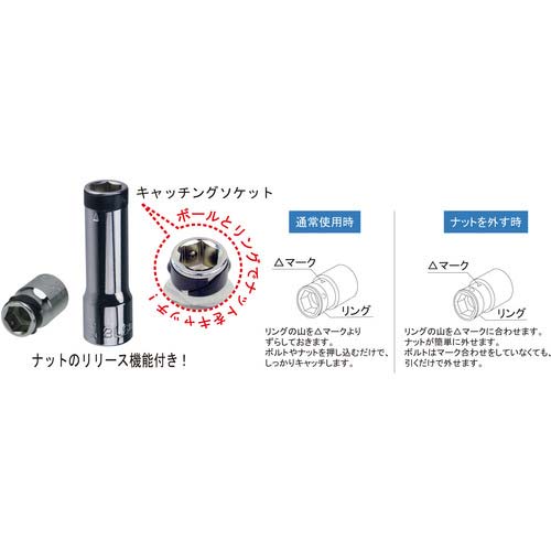 FPC キャッチングソケットセット(12点) 6角 差込角9.5mm LS-312