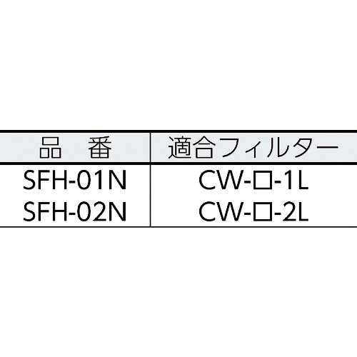 日本フイルター ステンレス製ハウジング SFH-01N-6-F-6-6 250mm1本用 O