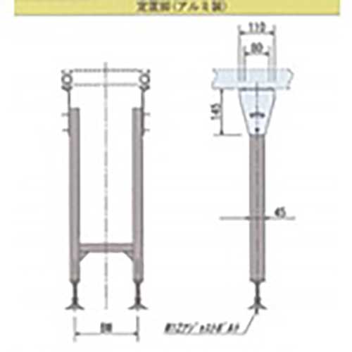 ケイズベルテック コンベヤH型脚 1100X500 TEICHIASHI-ARUMI