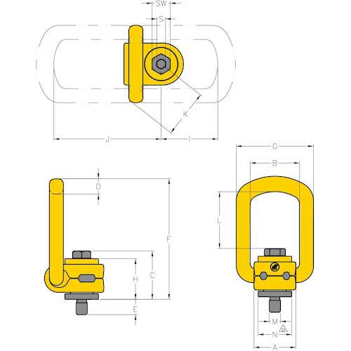 カーリング スーパーポイント M45X60 25.0t 8-251-170-02 YOKE - DIY・工具