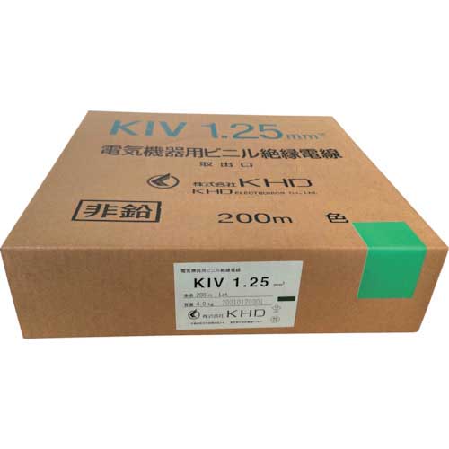 KHD KIV1.25 緑 200m KIV1.25SQ-10-200M