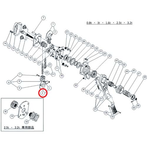 キトー レバーブロック用部品 シタフッククミタテ L5BA032-10213の通販