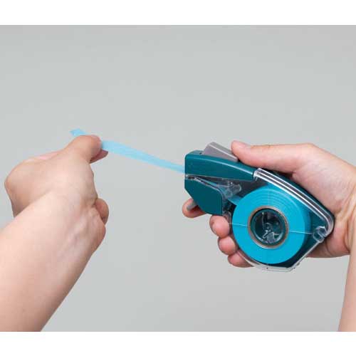 ニチバン テープカッター プッシュカット 詰替え用マスキングテープ 青色 MT-15PS