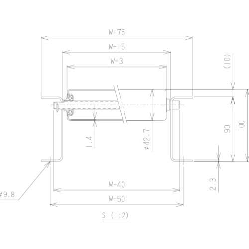 マキテック カーブローラーコンベヤＲ４２１４Ｐ内