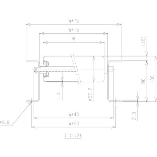 マキテック スチール製ローラーコンベヤR5714P型2000LX900WX75P R5714PX2000L900W75Pの通販｜現場市場