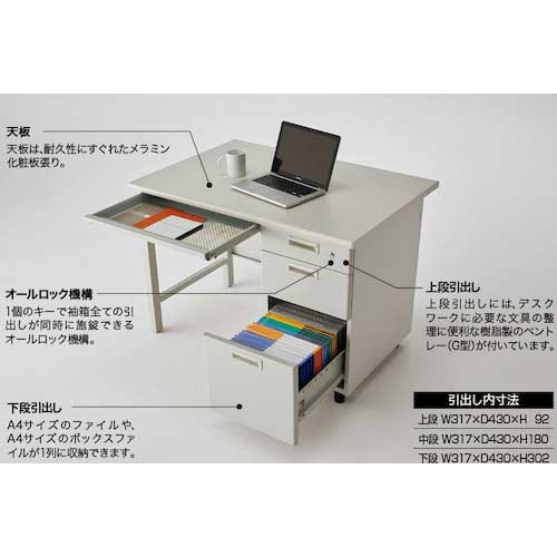 ナイキ 片袖デスク SDN701NA-AWHの通販｜現場市場