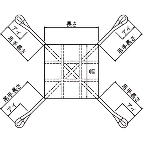 丸善織物 防水型トラッシュシート 4点フックタイプ 3M角 TSR-30B-