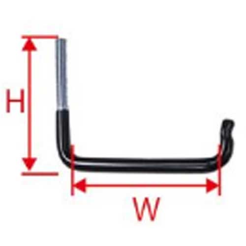 DAIDOHANT ケーブルフック L型(H)100×(W)120mm 10177059