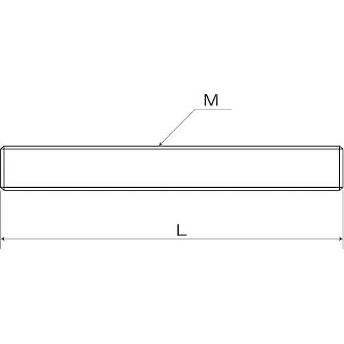 SUNCO SUS寸切(平先 10X110 (100本入) ( C1-02-0510-0100-1100-00