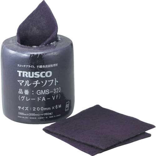 TRUSCO まとめ買い マルチソフト ＃320相当 200mmX6m(4ロールセット