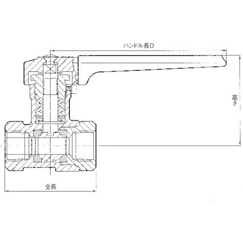 ハマイ 本格的スチーム用 黄銅製ボールバルブ RBS-77-15RCの通販｜現場市場