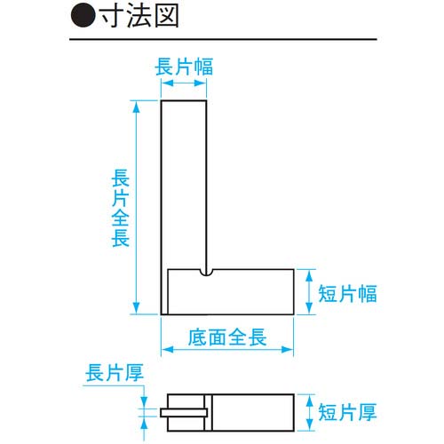 SK 台付直角定規 台付スコヤ JIS2級相当 非焼入 150mm AA-S150