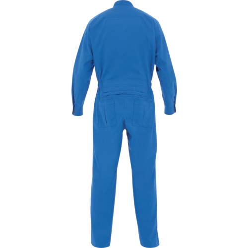 【廃番】ミドリ安全 ベルデクセル 綿100% 帯電防止ツナギ服 ブルー S VE 163-S