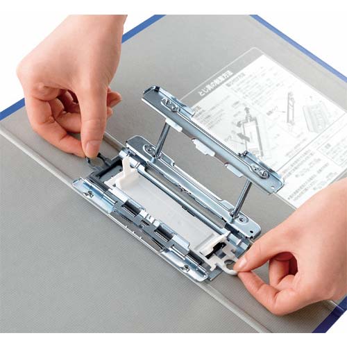 KING JIM キングファイル スーパードッチ<脱・着>イージー A4タテ型 グレー とじ厚20mm 200枚 2472A-GY