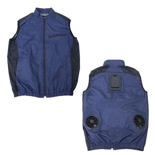 【廃番】【2025年度完売】サンコー 圧倒的に冷える「冷蔵服4」 ネイビー5L バッテリーセット TKCV25SNV5LSP