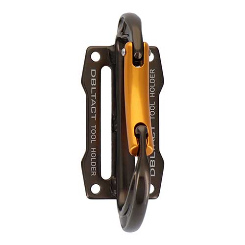 DBLTACT カラビナ工具差 <湾曲ゲート> 高強度アルミ鍛造品 ガンメタ DT-ATH-G