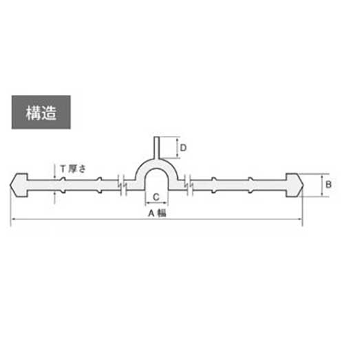 カクイチ インダス止水板 アンカット形コルゲート 20m UC300-7