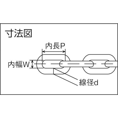 水本 ステンレスチェーン 30m 線径2.5mm 2.5-Aの通販｜現場市場