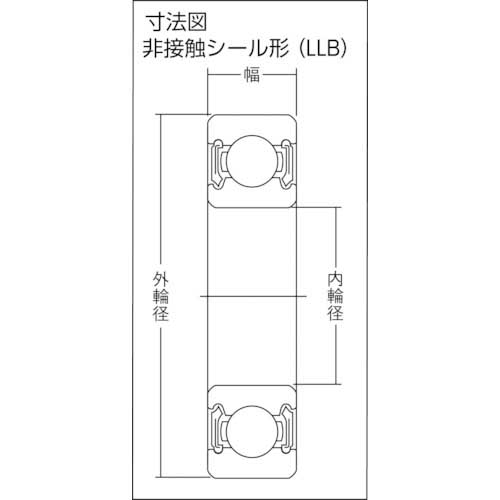 NTN B中形ボールベアリング(合成ゴム両側シール)内径100mm外径150mm幅24mm 6020LLBの通販｜現場市場