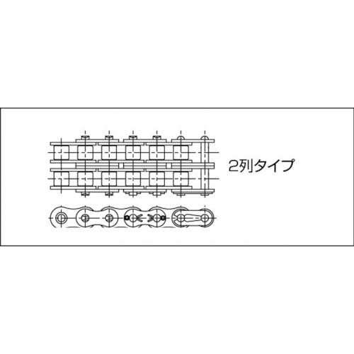 KANA KCM ローラチェーン80-2CP 80-2CP120Lの通販｜現場市場