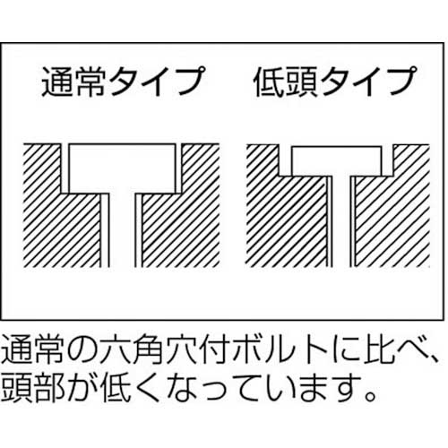 TRUSCO 低頭六角穴付ボルト ステンレス 全ネジ M5×25 9本入 /キャップ